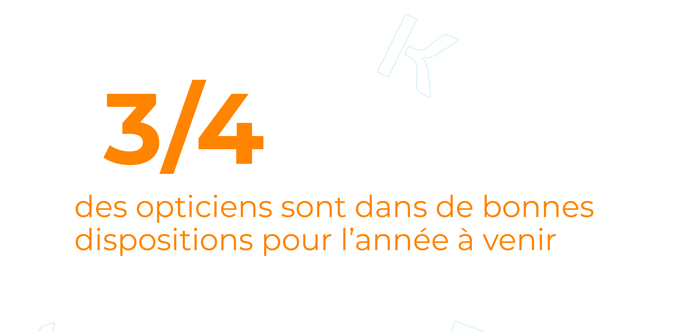 Trois quart des opticiens sont dans de bonnes dispositions d'esprit pour l'année à venir.