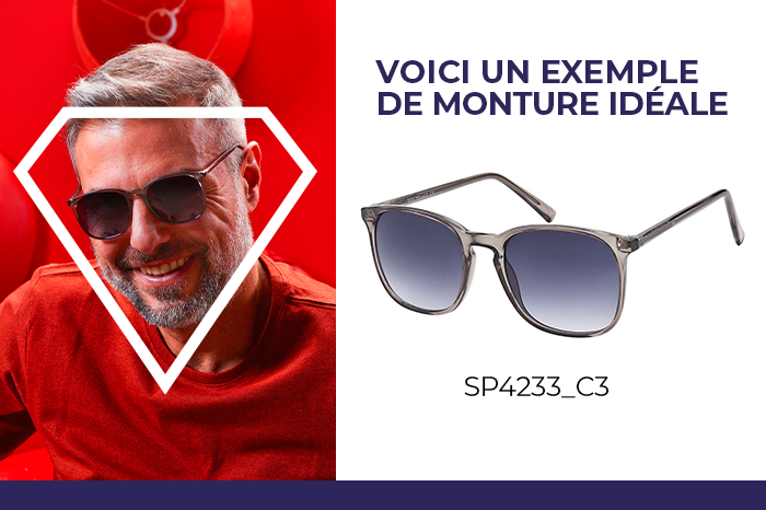 Visages en forme de diamant​